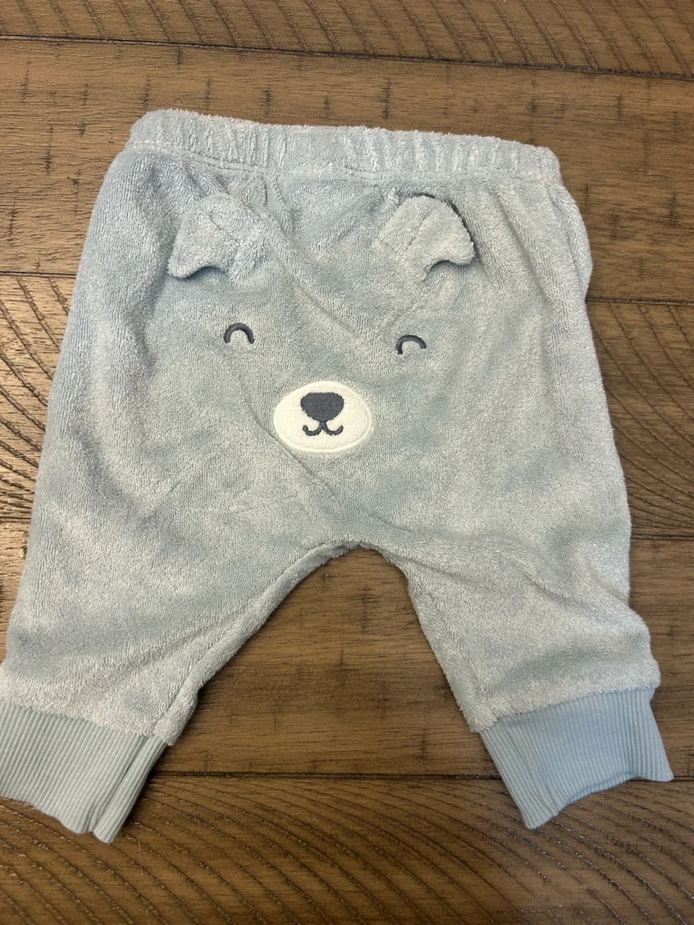 0-3M Carter's Light Blue Plush Bear Hoodie & Pants Set
